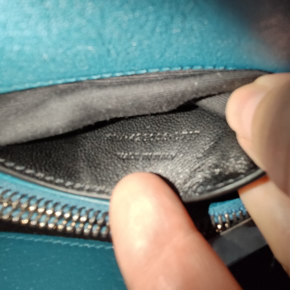 SAINT LAURENT Medium College Bag Peacock Green - Picture 13 of 17